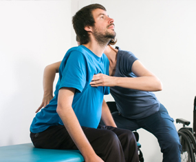 Patient in progress during therapy session